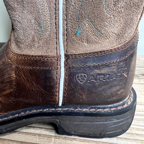 WorkHog Wide Square Toe Tall Boot Ariat Kids 2.5 cowboy workwear - Picture 14 of 14